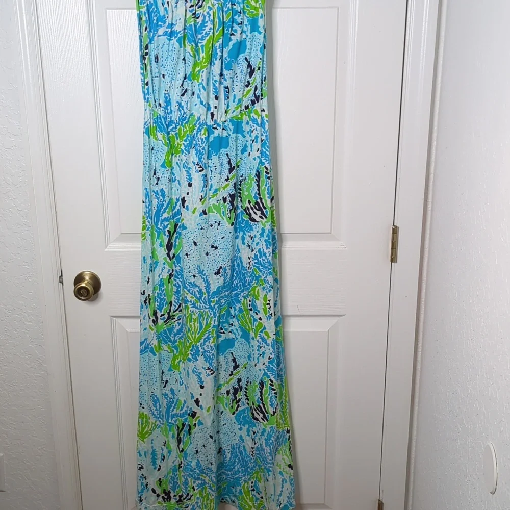Lilly Pulitzer marlisa strapless maxi dress in let's cha cha - Picture 2 of 7